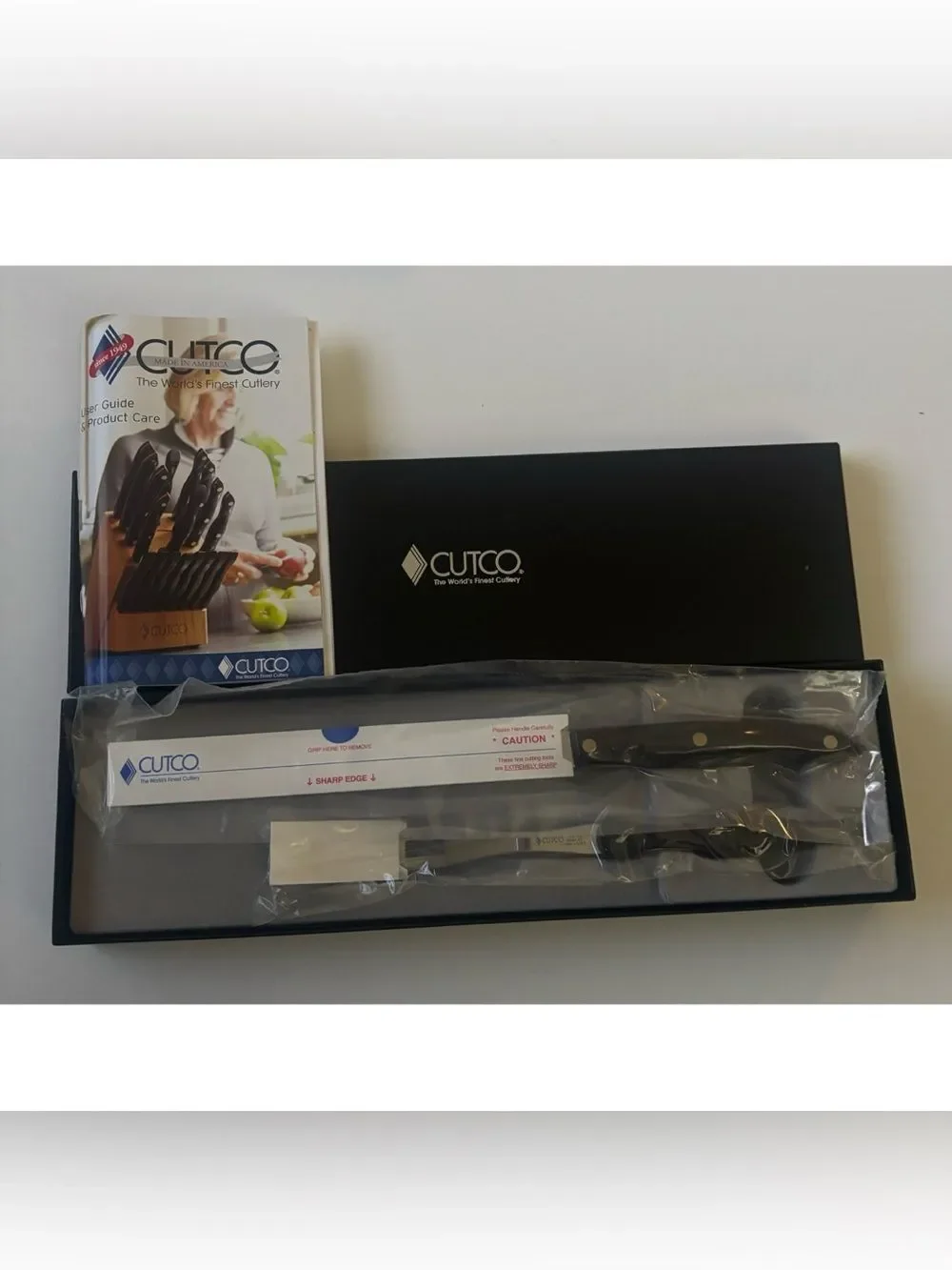 Néw in Box Cutco Carving Set Classic  Brown ~Two-Piece~Made in USA~ 9”